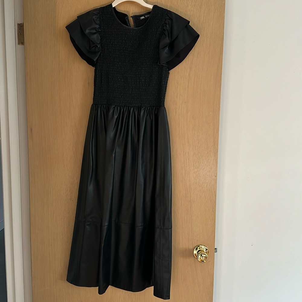 Zara Pleather Dress - Size M